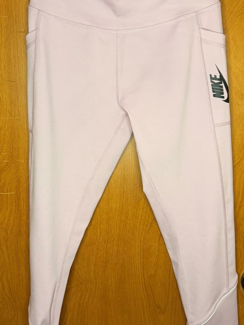 Nike Girls Light Pink Leggings with Side Swoosh